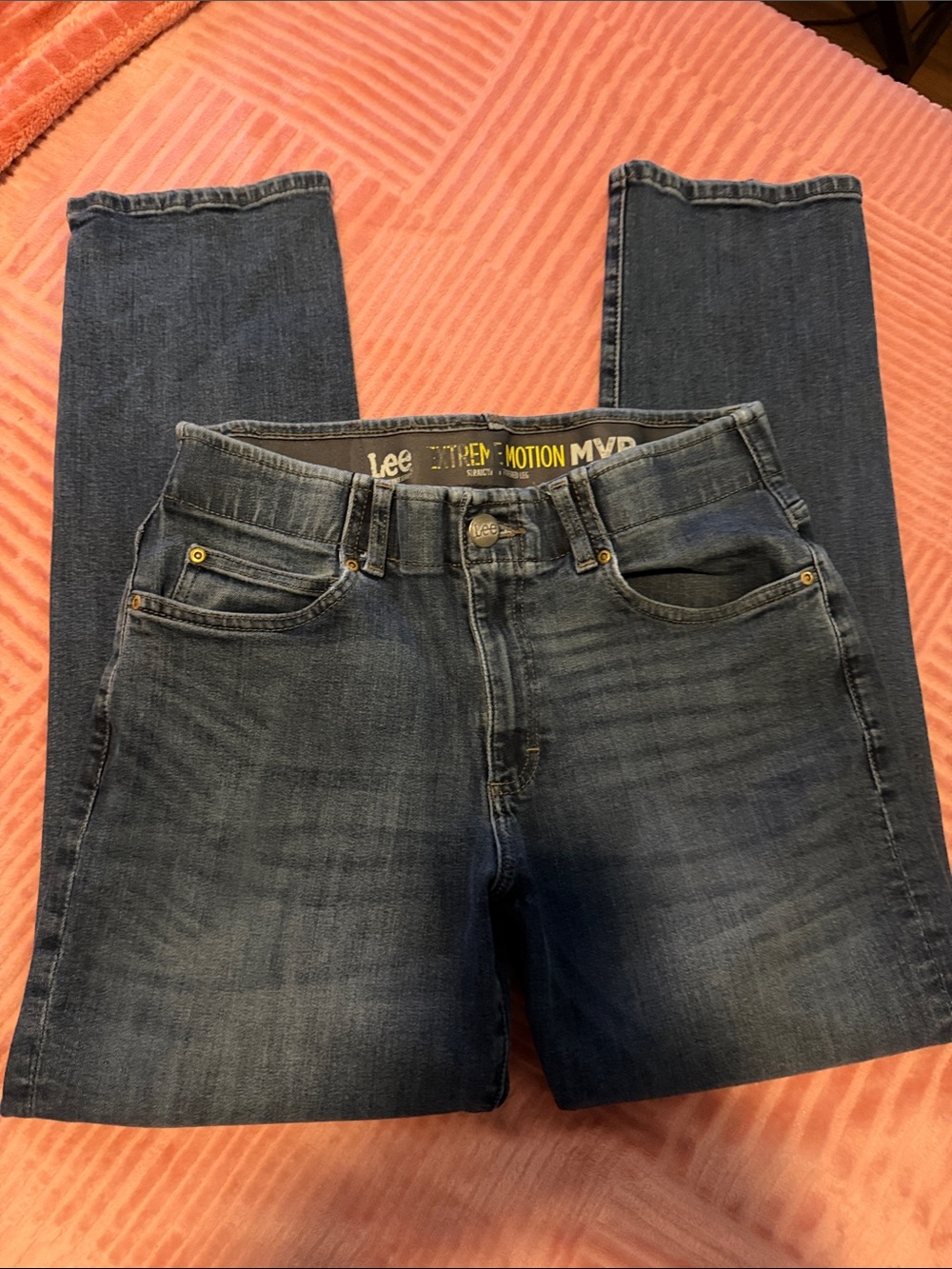 Lee Men's Dark Blue Slim Straight Jeans